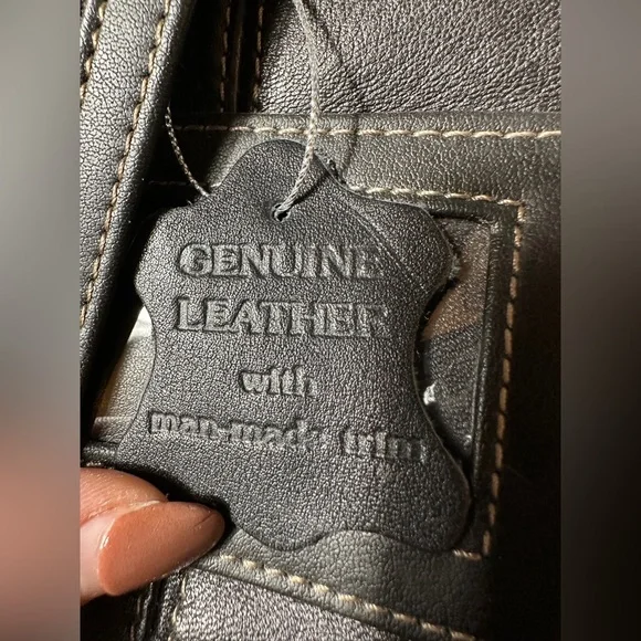 Aurielle Genuine Leather Black Mini Backpack NWT! - Picture 5 of 8